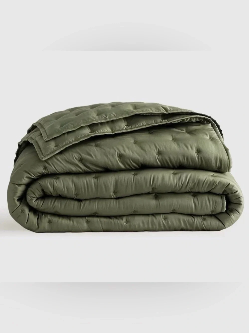 Quince Bamboo Dream Quilt, Full/Queen (Olive)